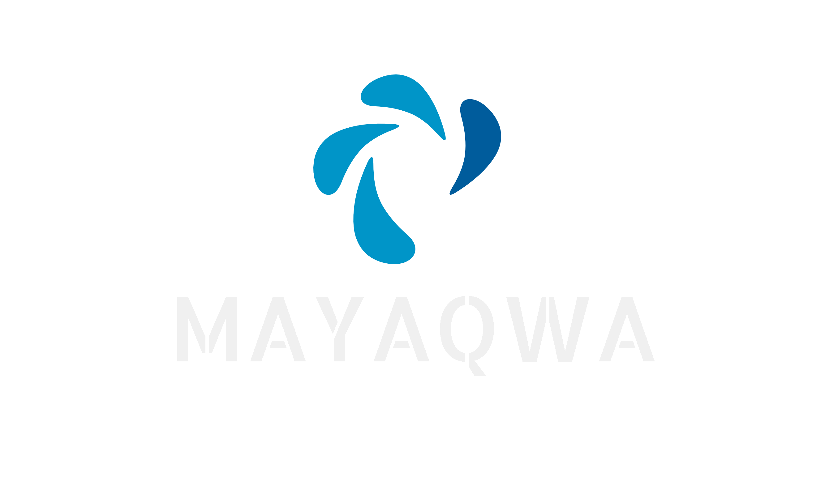 MAYAQWA logotipo con letras blancas